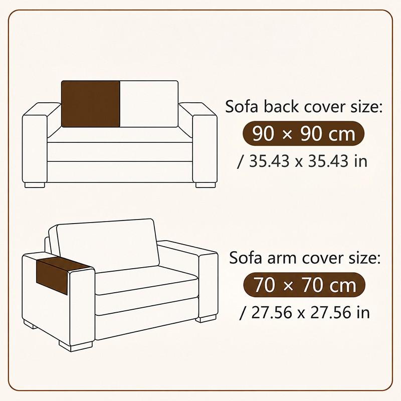 1pc Universal Sofa Pad, Reusable Casual Style, Fits 1-4 Seater Sofas, Non-Slip, Pet-Friendly, Suitable for All Rooms