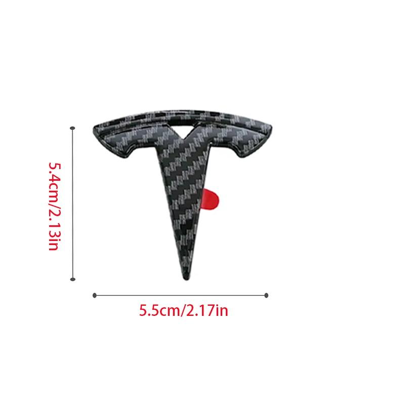 1PCS Car Styling Logo Steering Wheel Center Badge Logo Sticker Decal For Tesla Model 3 Mode S X Model Y Juniper Roadster SpaceX