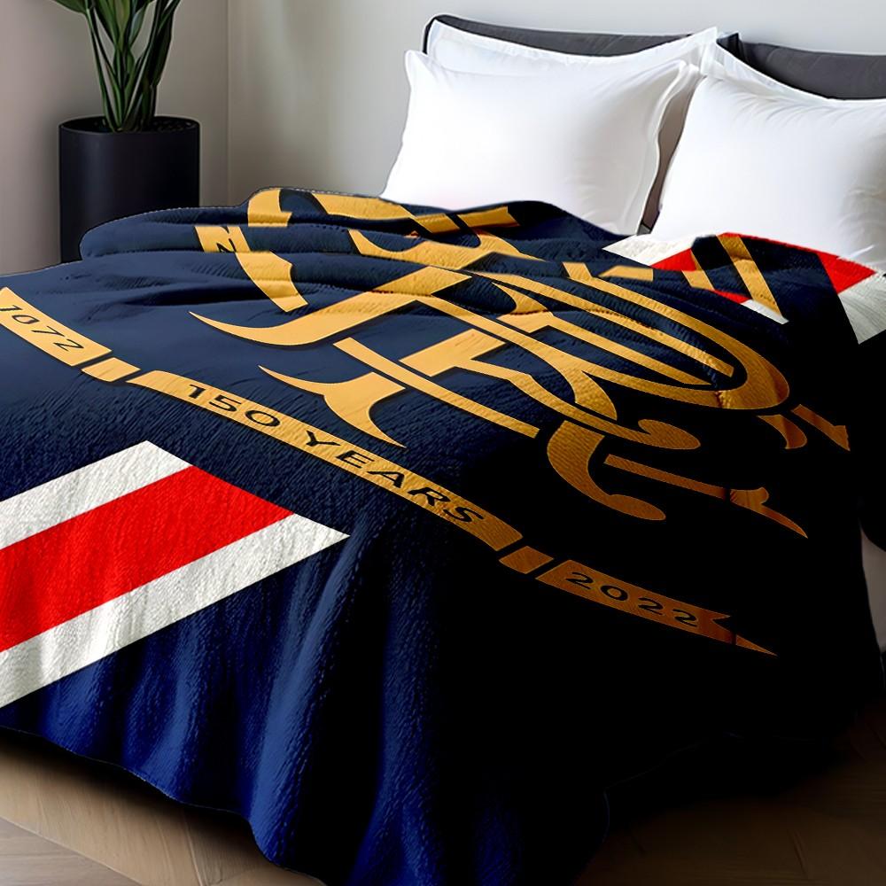 Lion Rangers Team Logo Flannel Blanket, Ultra Soft Digital Print Throw, Sofa Bed Office Travel Use, Perfect Holiday Gift