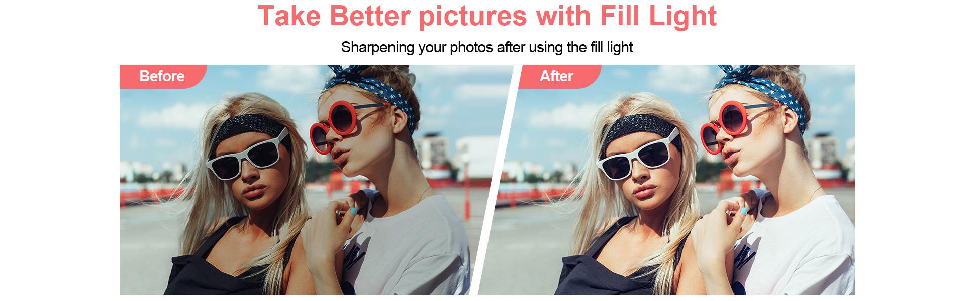 Rechargeable Clip Fill Light, 3 Light Modes & 10 Brightness Levels, 60 LED High Power Rechargeable Clip Fill Video Conference Light, Portable Clip on Light for Taking Selfie, Live Show, Art Photography, Objects Supplemental Light