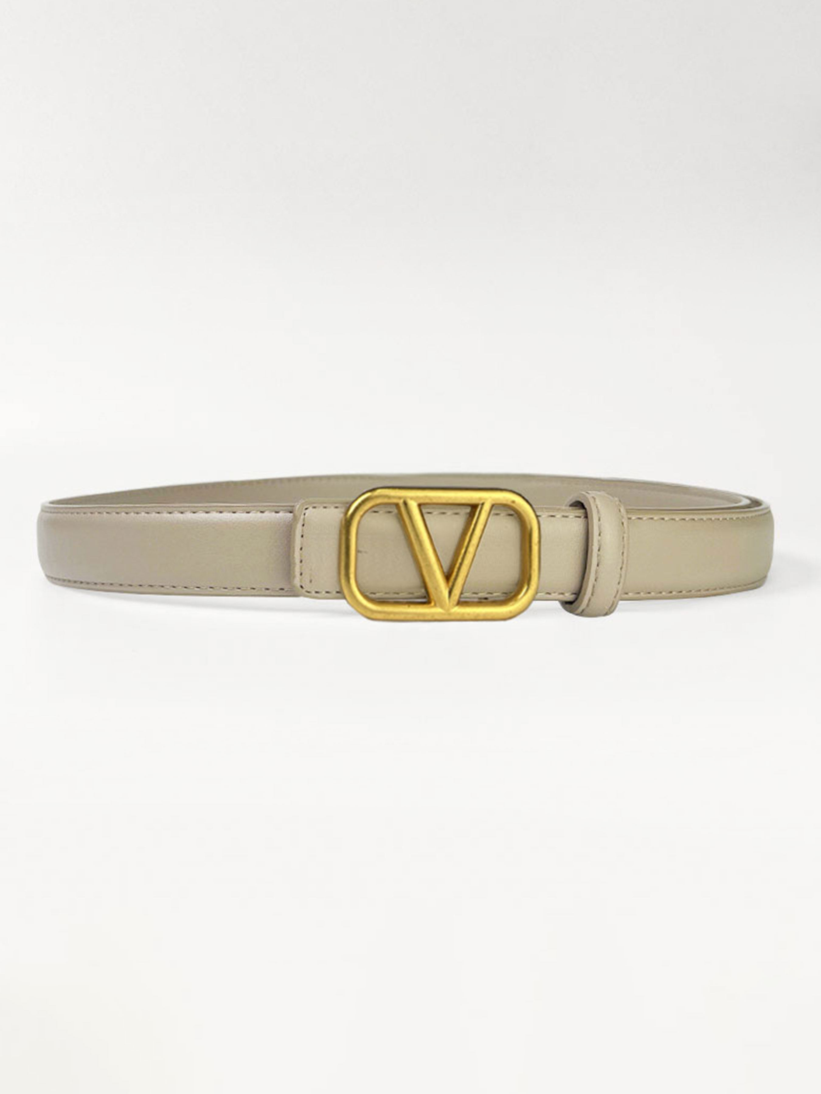 Women's Letter Buckle Leather Belt, Elegant Design for Skirt & Jeans, Perfect Accessory for All Seasons, Durable Fashion Statement