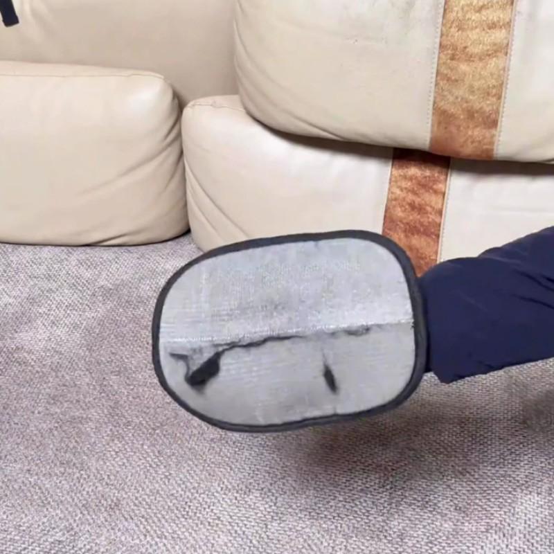 2 Pack Cat Dog Static Hair Removal Gloves, Electrostatic Fur Remover, Floating Hair Cleaner, Washable Home Brush Tool