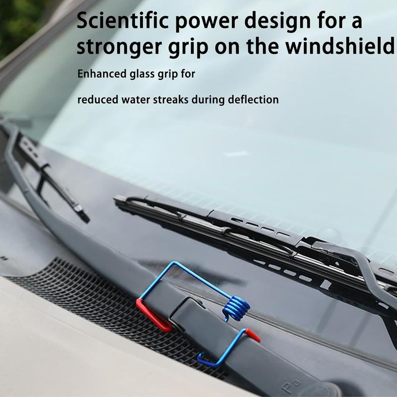 Windshield Wiper Arm Pressure Spring Booster - 2 Pack Practical Assistive Spring Wiper Arms, Enhance Wiper Performance, Easy Install, Improved Visibility in Rain/Snow (2 Packs)