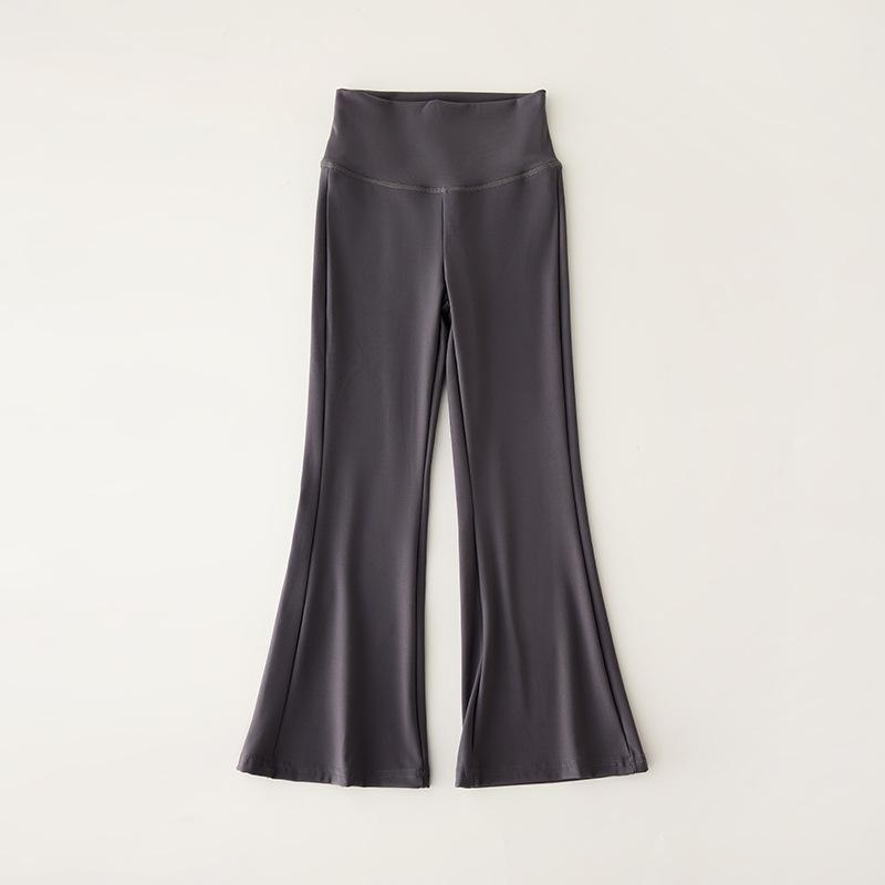 Girls Yoga Leggings Flared Pants High Waist Teenagers Stretch Elastic Waistband Kids Sportswear Trousers Autumn Spring
