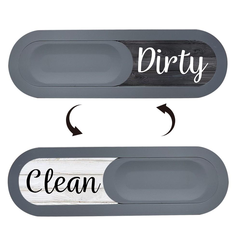 Matte High-End Slide Cover Dishwasher Status Indicator, Smooth Push-Pull Switch, Strong Adhesive, Home Kitchen Essential Tool