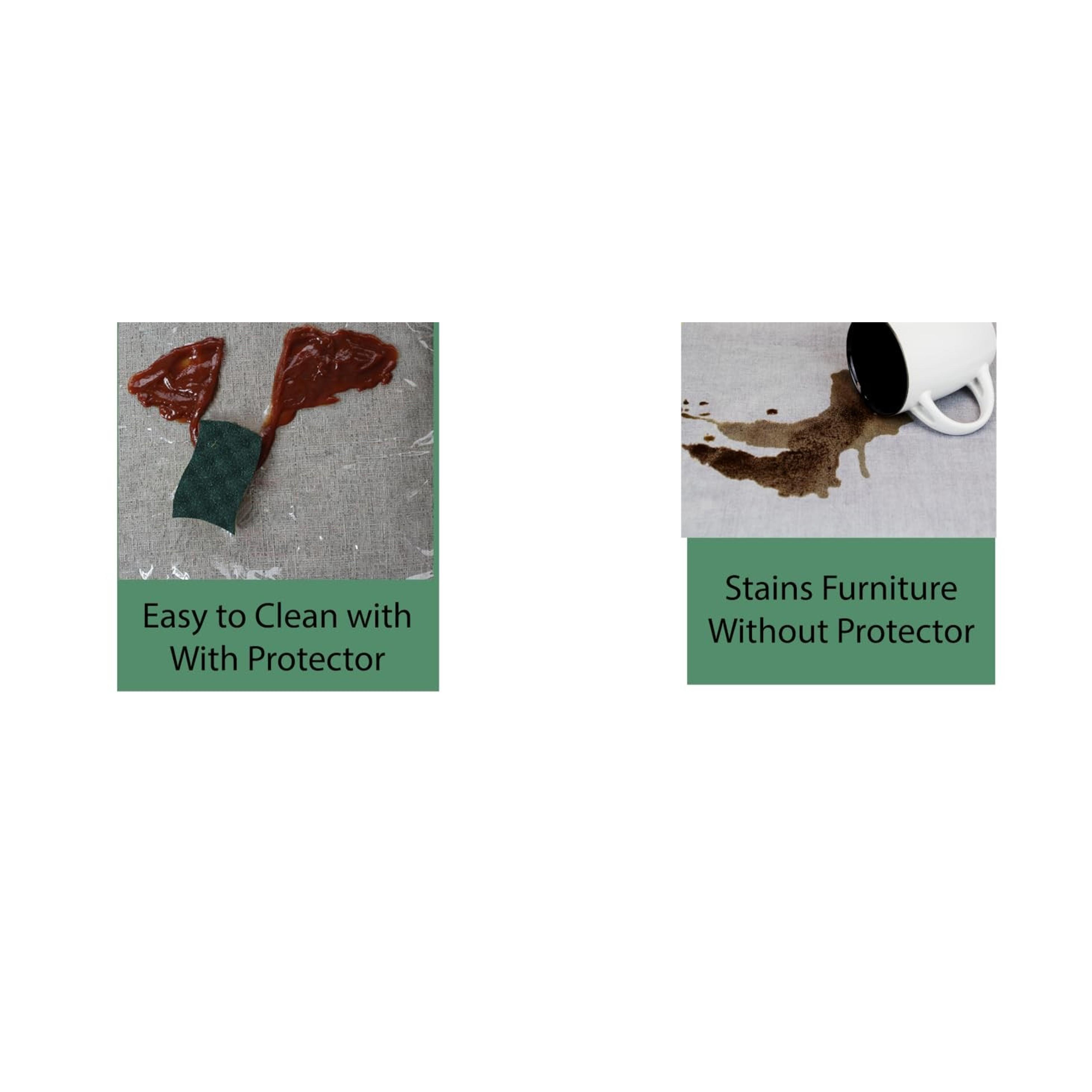 Heavy Duty Clear Plastic Chair Covers Protectors for Recliner | Durable vinyl protector shield for armchair recliner against pet scratches, hair, dust, spills; simply wipe clean.