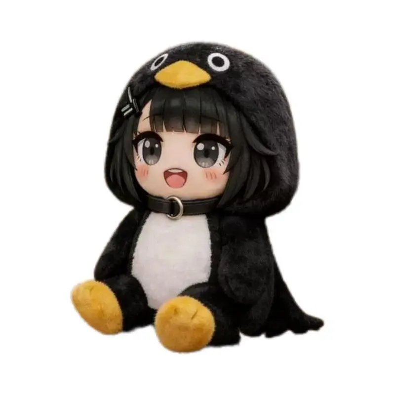 Unisex Cute Plush Penguin Stuffed Toy - Cooing & Quacking PP Fabric Doll, Sleeping Throw Pillow & Accompanying Gift