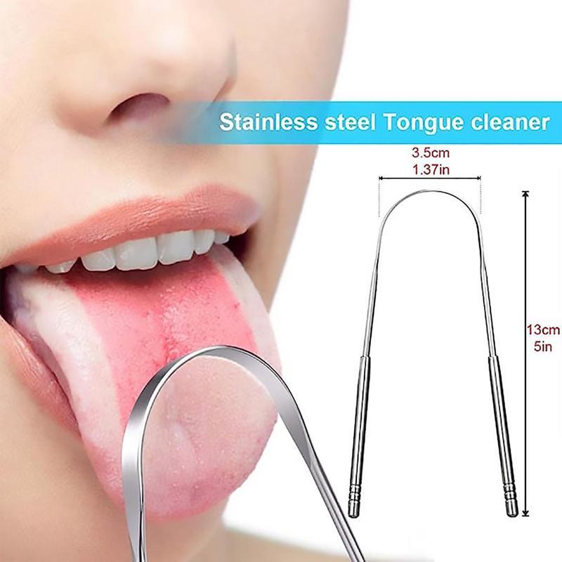 U Shaped Tongue Scraper, Stainless Steel Tongue Cleaner, Durable Oral Hygiene Care Tool, Tongue Scraping Tool For Fresher Breath