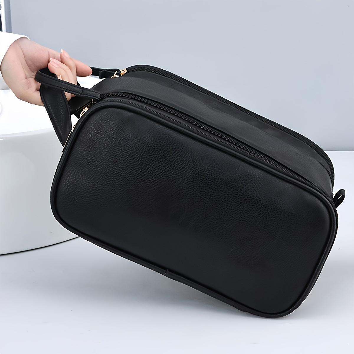 Large Capacity Cosmetic Bag Makeup Toiletries Organizer PU Leather Portable Travel Toiletry Pouch Women Makeup Storage Bags