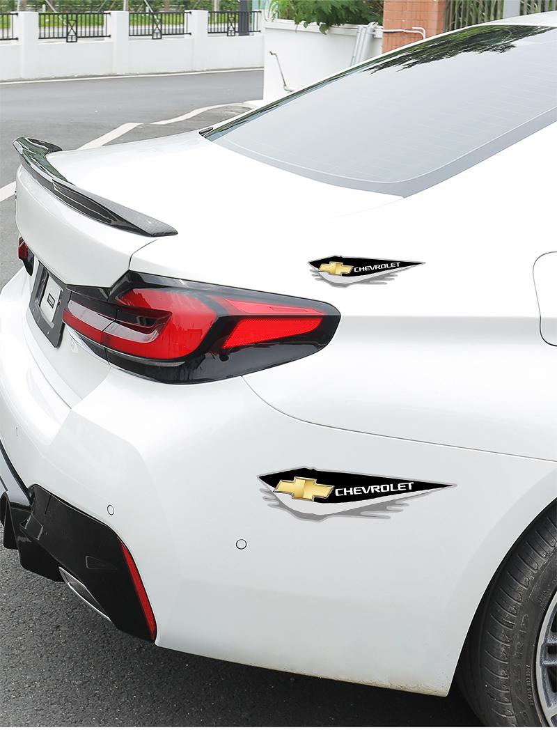 Car Body Decal Stickers Styling Emblem Accessories For Chevrolet Cruze Malibu Colorado Suburban Equinox Blazer Trax Camaro Spark Bolt Captiva Silverado Tahoe SS Impala Spin Onix Cobalt Traverse Montana