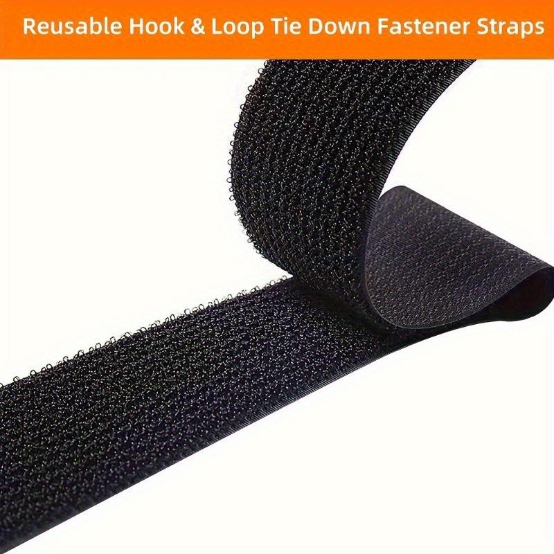 Nylon Reverse Buckle Hook And Loop Fastener Cable Ties, Magic Tape Adhesive Wire Finishing, Reusable Hook And Loop Tie Fastener Double-sided Hook Roll Finishing Strap Cable, Extension Wire, Finishing, Home Storage Finishing