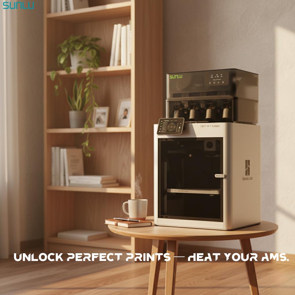 【Only for AMS 1 Generation】SUNLU AMS Heater Upgraded your Bambulab the first generation AMS, Enables Drying while Printing