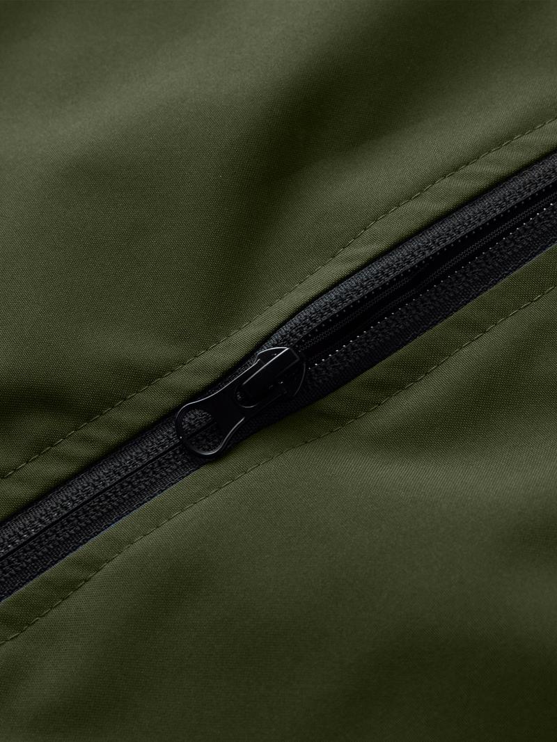 Men's Lightweight Hooded Jacket with Zipper Pockets, Breathable Comfort Fabric, Regular Fit, Daily Streetwear