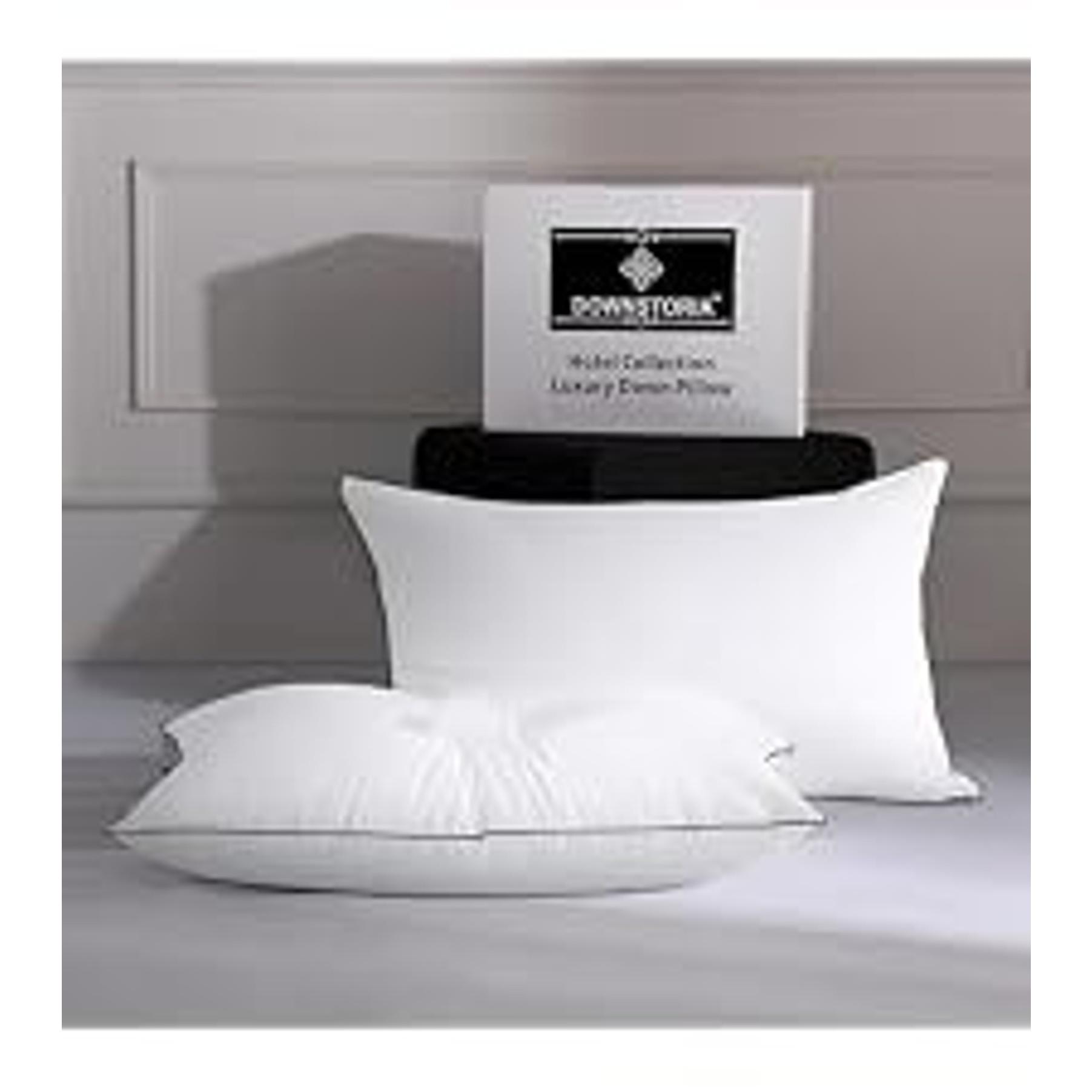 Feather Down Comforter Queen Size Duvet Insert, Light Weight True Baffle-Box Noiseless Bedding Comforters, Soft Hotel Collection Bed Comforter, Medium Warmth - White, 90 X 90 in.