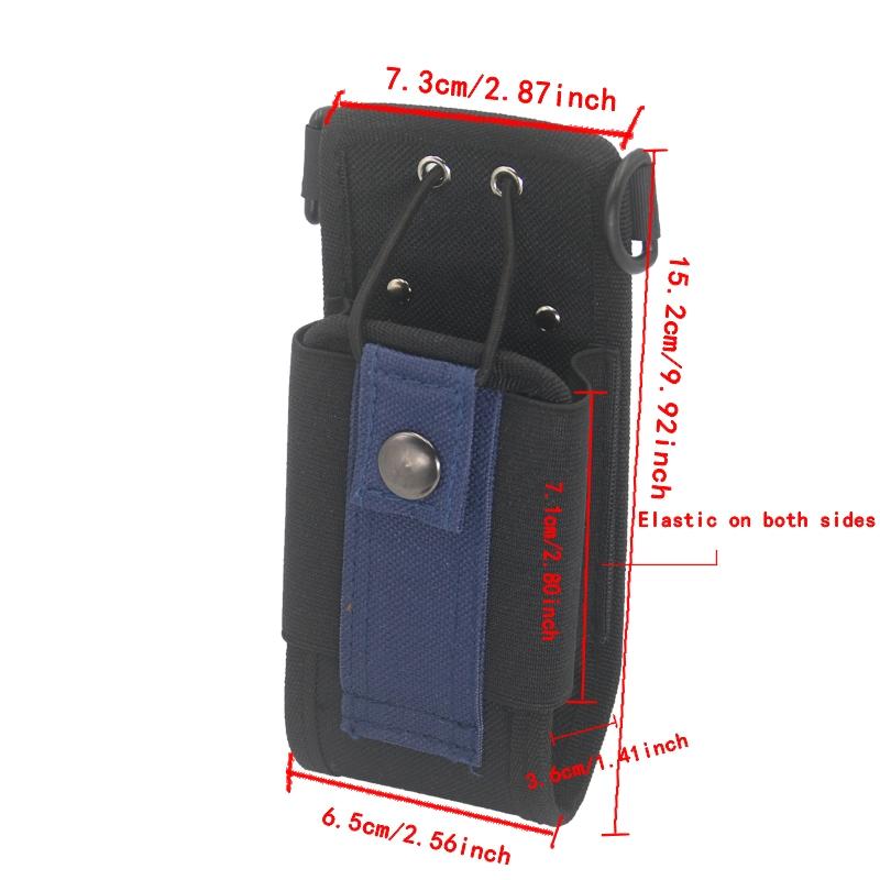 Universal Quick-Release Molle Clip Bracket for Walkie Talkies, Portable Radio Holster & Waist Belt Mount Hanger, Secure Buckle Fixed Stand, Anti-Drop Protective Case, For Baofeng, Quansheng, Motorola, Hytera, Kenwood Two-Way Radios