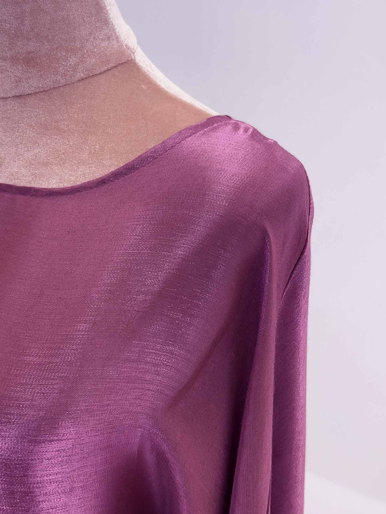 Women's Solid Color Round Neck Kaftan, Modest Fashion Long Sleeve Maxi Dress for Daily Wear, Women's Islamic Clothing for All Seasons