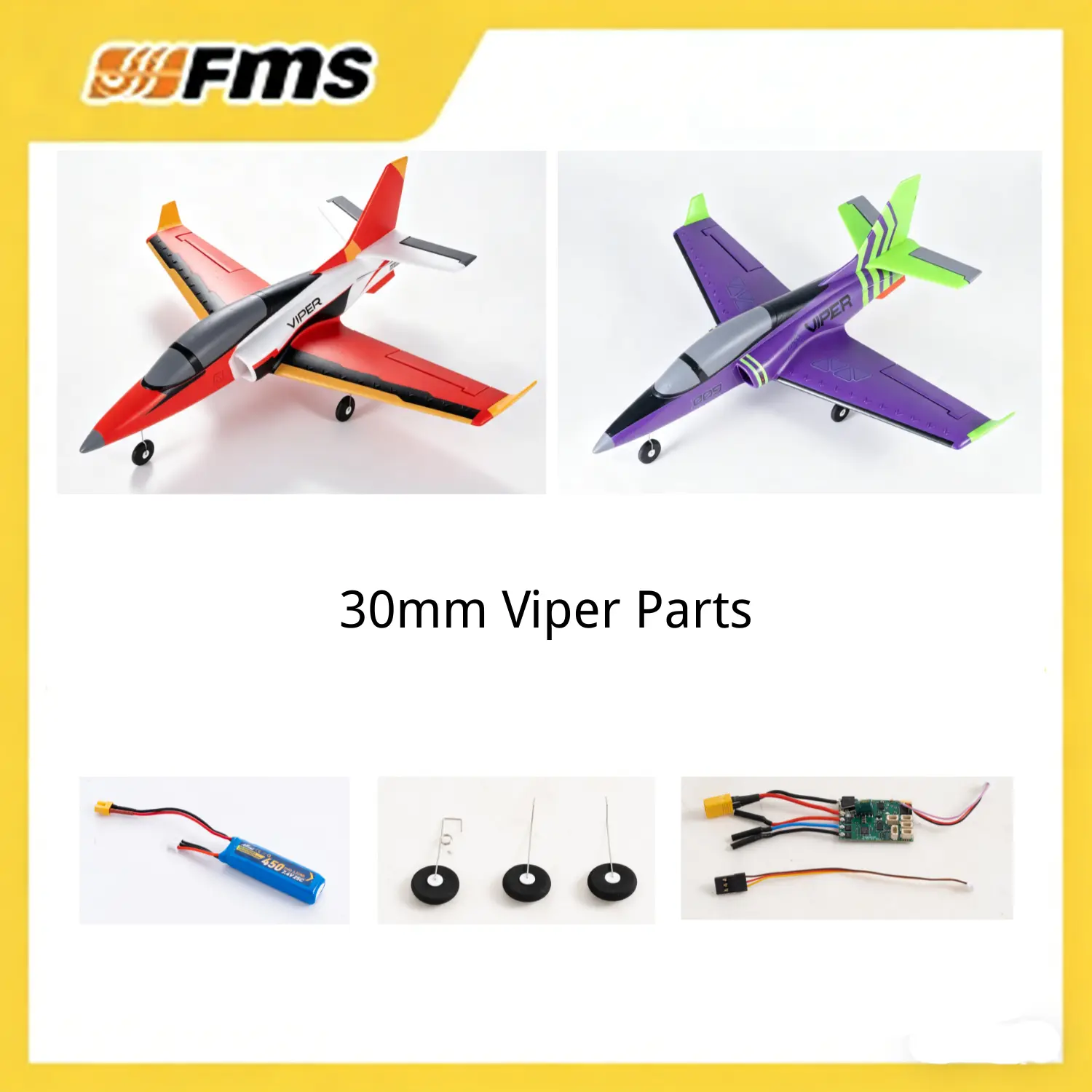30mm Viper Electric Remote Control Toy Accessories - Includes Cells (Not an Electric Remote Control Airplane Toy)