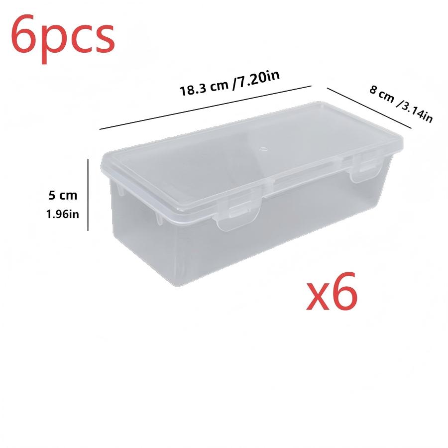 4 Pack Large Clear Storage Boxes with Lids, Heavy Duty Organizer Containers, Stackable Plastic Bins for Office, Arts & Crafts Supplies, Lightweight & Portable with Snap-On Lids, Frosted Lids, Durable & Sturdy Structure, Ideal Home & Workspace Organization