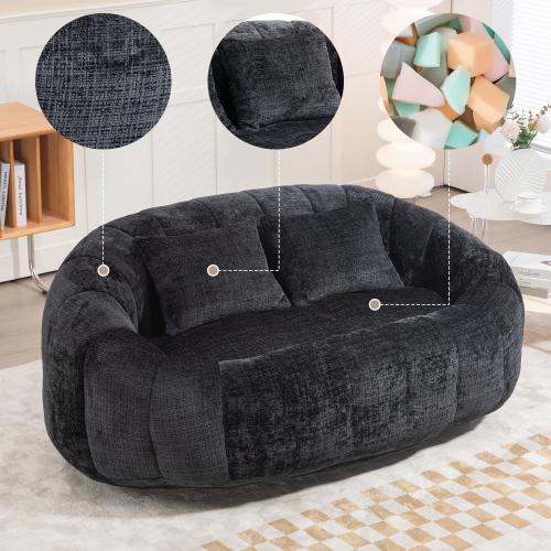【Bellemave】Bean Bag sofa Lazy Sofa Durable Comfort Lounger High Back Bean Bag Chair Couch for Adults and Kids, Indoor & Outdoor, Accent Floor Soft Lounge Chair