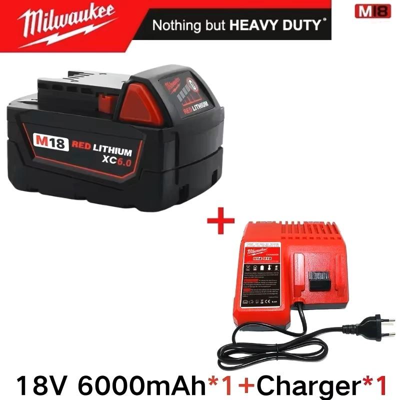 Milwaukee M18 6.0AH Power Tool Battery, M18 B5, 48-11-1860, 1850-1840-1830