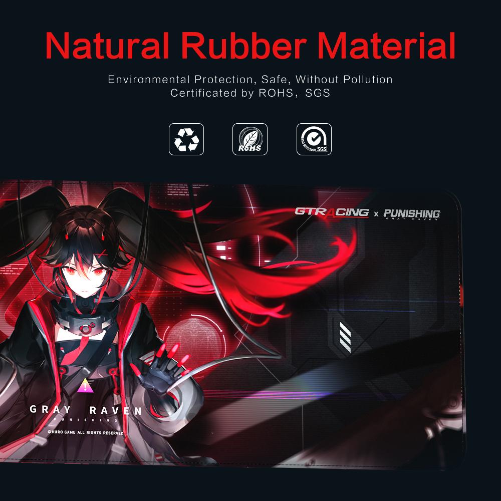 GTRACING X PUNISHING: GRAY RAVEN Series Gaming Mouse Pad