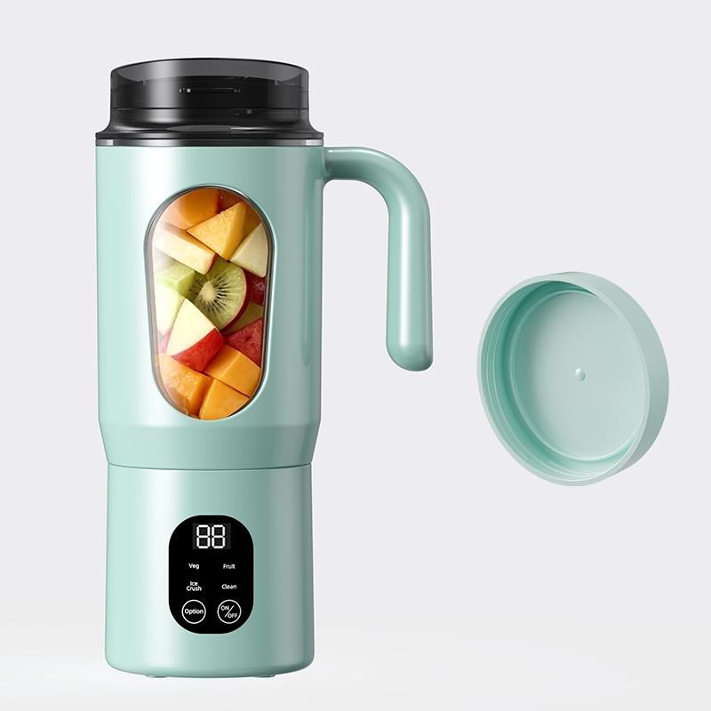 Portable USB Rechargeable Juicer, Small Juice Maker for Smoothies and Milkshakes, Mini Ice Crusher, 4 Modes, 580ML Capacity, Easy Clean, Travel Friendly