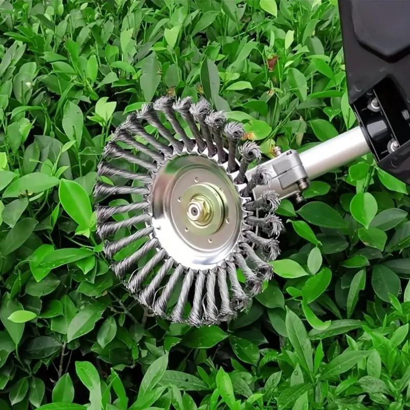 Alloy Steel Weed Brush Head, Lawn Mower Attachment, Rust Removal and Weeding Tool, Garden Equipment Accessory