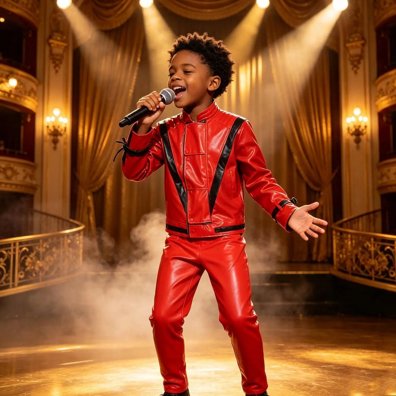 Viral Kids Adults MJ Role Costume  King Of Pop Cosplay Matching 80s 90s Pop Star Outfit for Boys Girls Halloween & School Talent Show Stage Performance