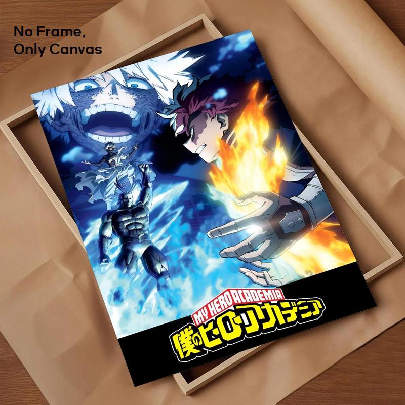 Anime My Hero A-Academia Painting Calligraphy Canvas Wall Art｜Gallery-Grade Waterproof Poster｜Fade-Resistant & Scratch-Proof｜Perfect Gift & Home Decor｜Living Room, Bedroom, Home Decoration｜Multiple Size