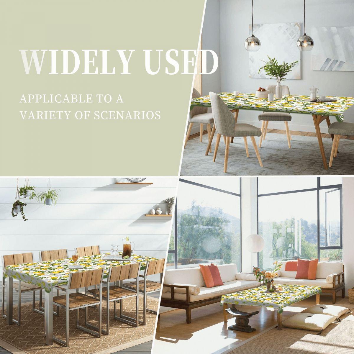 Fresh lemon patterned printed tablecloth, versatile throughout the four seasons, suitable for decorating dining tables and parties in kitchens, hotels, and restaurants, enhancing dining atmosphere, and a must-have for home decoration.
