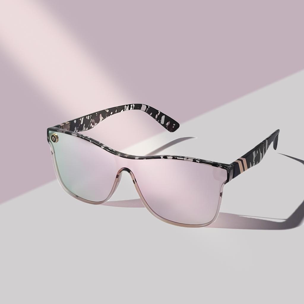 Tortoise Shell Pattern Flat Top Sunglasses for Women, Sun Protection Sunglasses for Men, Trends 2024 for Outdoor Activities Back To School Fall Streetwear Mascs