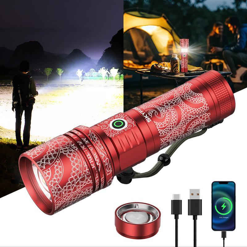 Skyfire Flashlight 2015 Outdoor Lighting Emergency Ignition Reverse Charging Multi-function,Camping light function