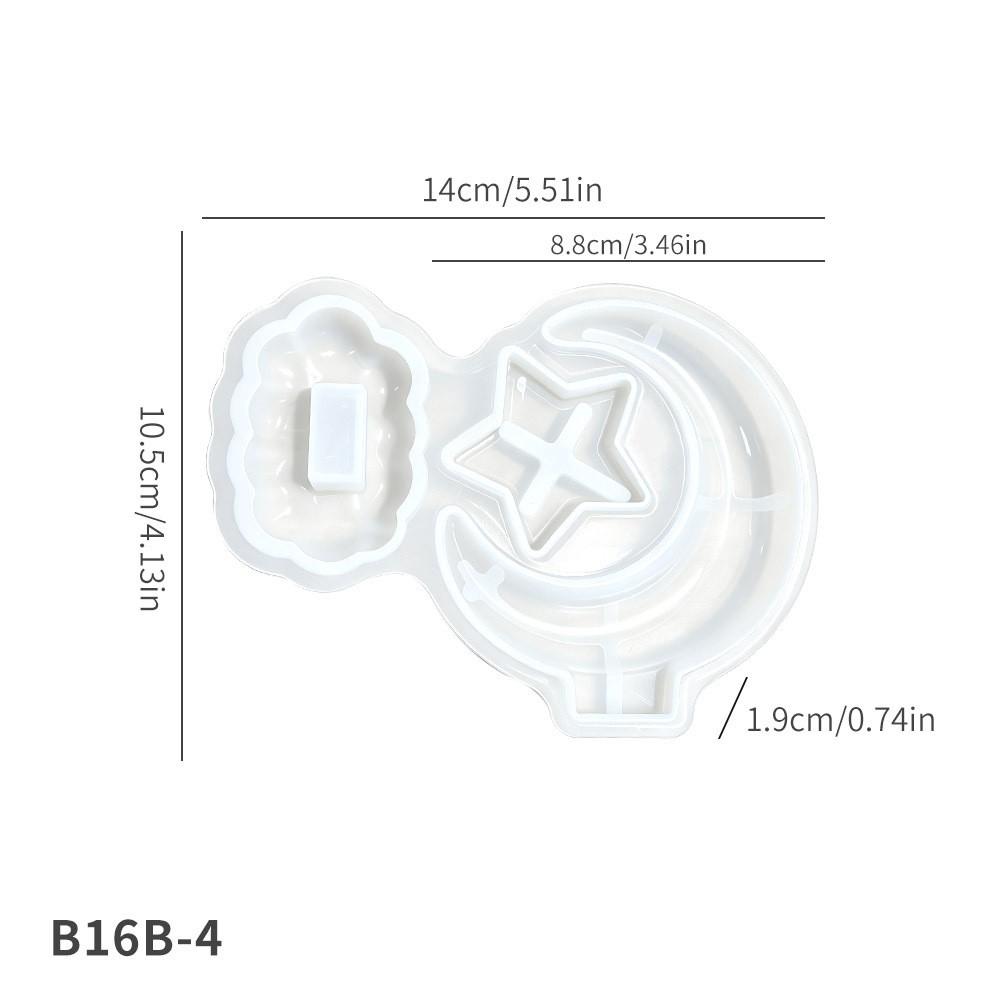 Heart Frame Ornament Silicone Mold, Star Moon Wing DIY Crystal Resin Craft Mold, Art Toy Silicone Candle Mold, Handmade Decoration Tool, Soap Molds, Candle Molds For Candle Making