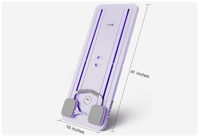 UMAY Pilates Board with Yoga Socks - Pilates Equipment Set, Multifunctional Foldable Home Pilates Board, 5-in-1 Pilates Skateboard