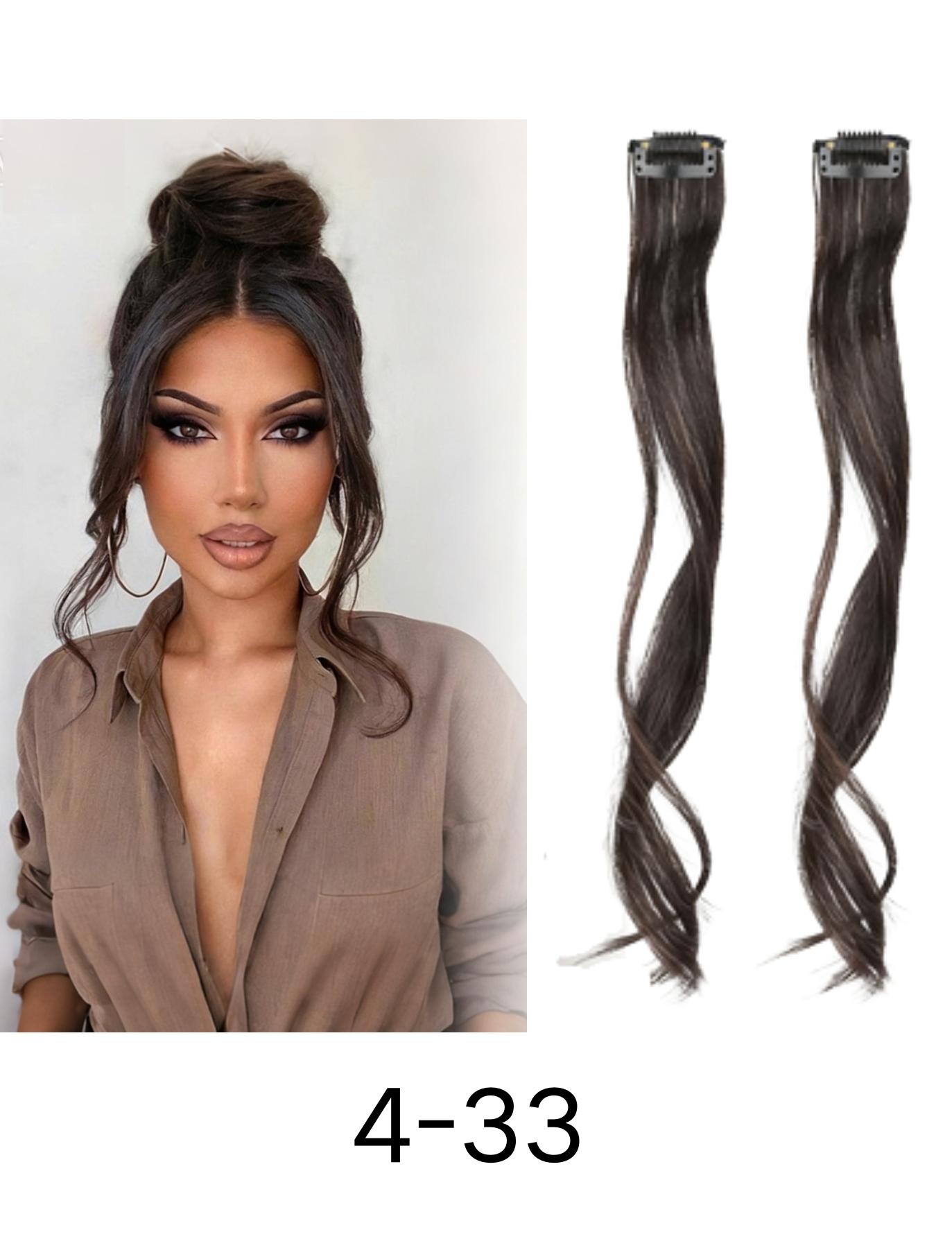 Dragon Whisker Bangs Synthetic Hair Clip, Slight Curl, Natural Face Shape, Suitable for Women, Daily Wear, Short Wigs, All Seasons