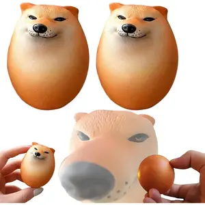 Shibako Shibako Dog Squishies Egg Toys ! Shibako Egg Shiba Inu Egg Slow Rising Squishies for Adults - Dog Egg Toy Stress Relief - Interesting Shiba Inu Dog Eggs Decompression Toy (2 Pcs)