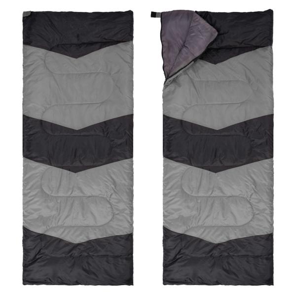 Lightweight Sleeping Bag for Backpacking, Hiking, Waterproof Compact Envelope Sleeping Bag for Cold & Warm Weather, Gray