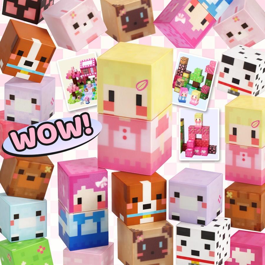 100 Pieces Magnetic Building Blocks Set, Princess Castle Stem Educational Toy, Creative Gift for Kids Aged 3+, Adult Fun Puzzle