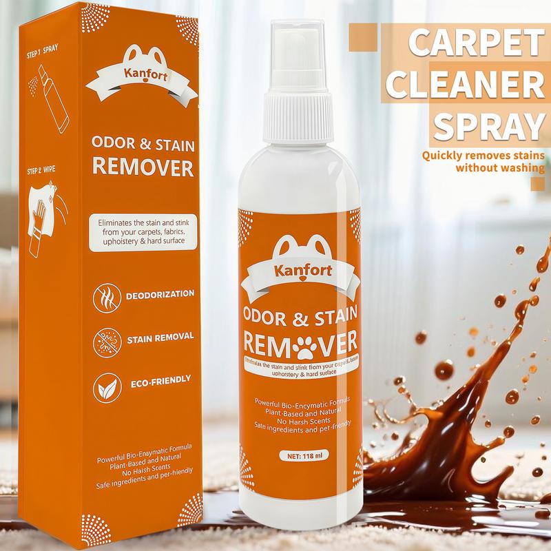 Stain Remove, Carpet Stain Remover with Deodorizer, Stain Remover for Clothes Laundry for Carpetfor Carpet, Rug, Linens, Furniture, Floors, Stain Treater Spray For Baby Clothes & Pets