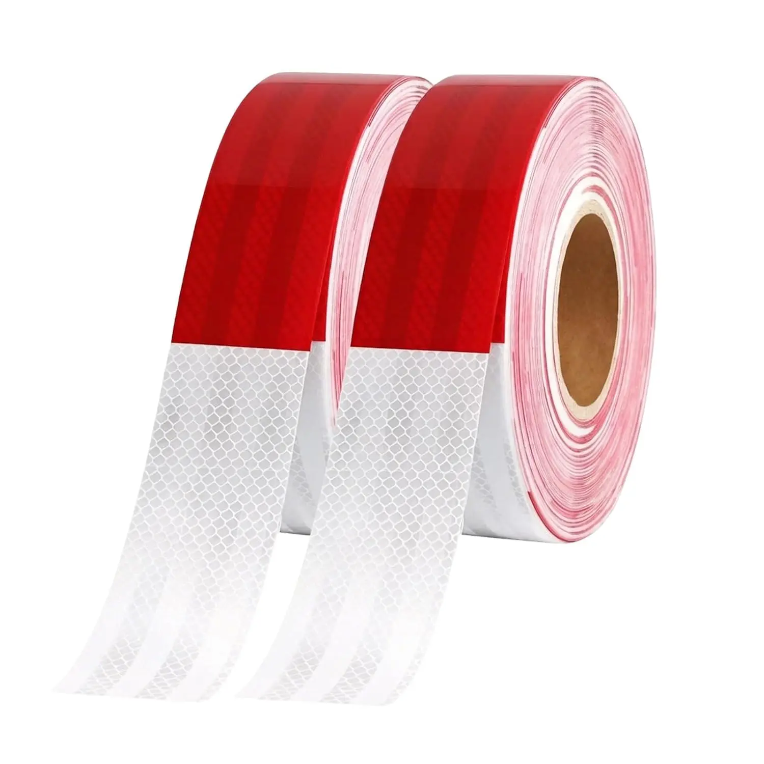 2 Inch x 200 Feet DOT-C2 Tape for Vehicles, Trailers, and Boats | High-Visibility Red and White Tape, Waterproof Self-Safety Warning Tape, Conspicuity Tape