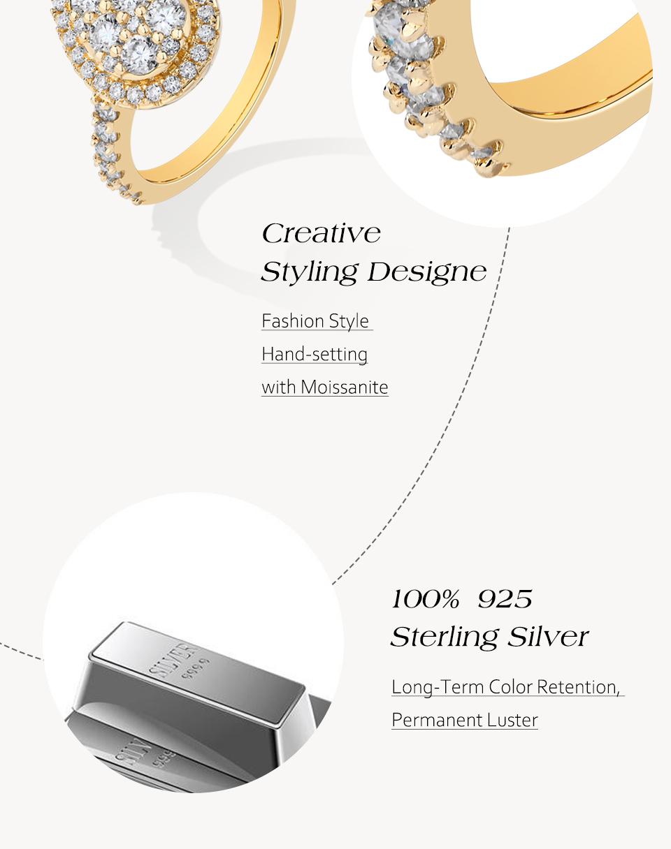 3.0mm Brilliant D Color VVS1 Clarity Synthetic Moissanite Jewelry Ring Wedding Ring Daily Replacement Ring Engagement Anniversary Gift R256