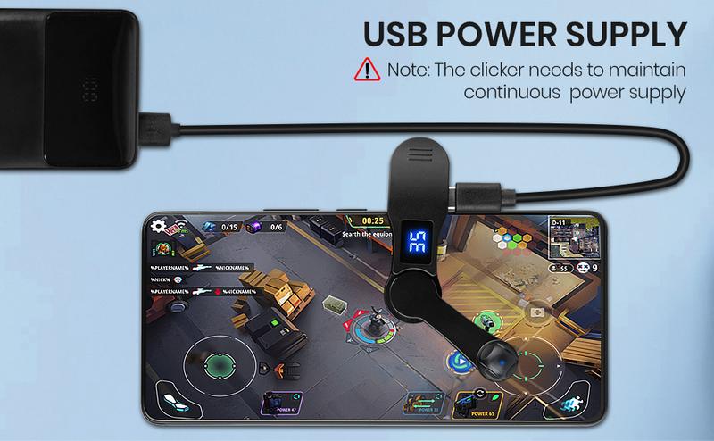 Smart Automatic Screen Clicker Device, USB Powered Simulate Finger Continuous Clicker, Adjustable Speed Physical Clicker for Games, Live Likes, Reward Tasks, Fall & Christmas Gift