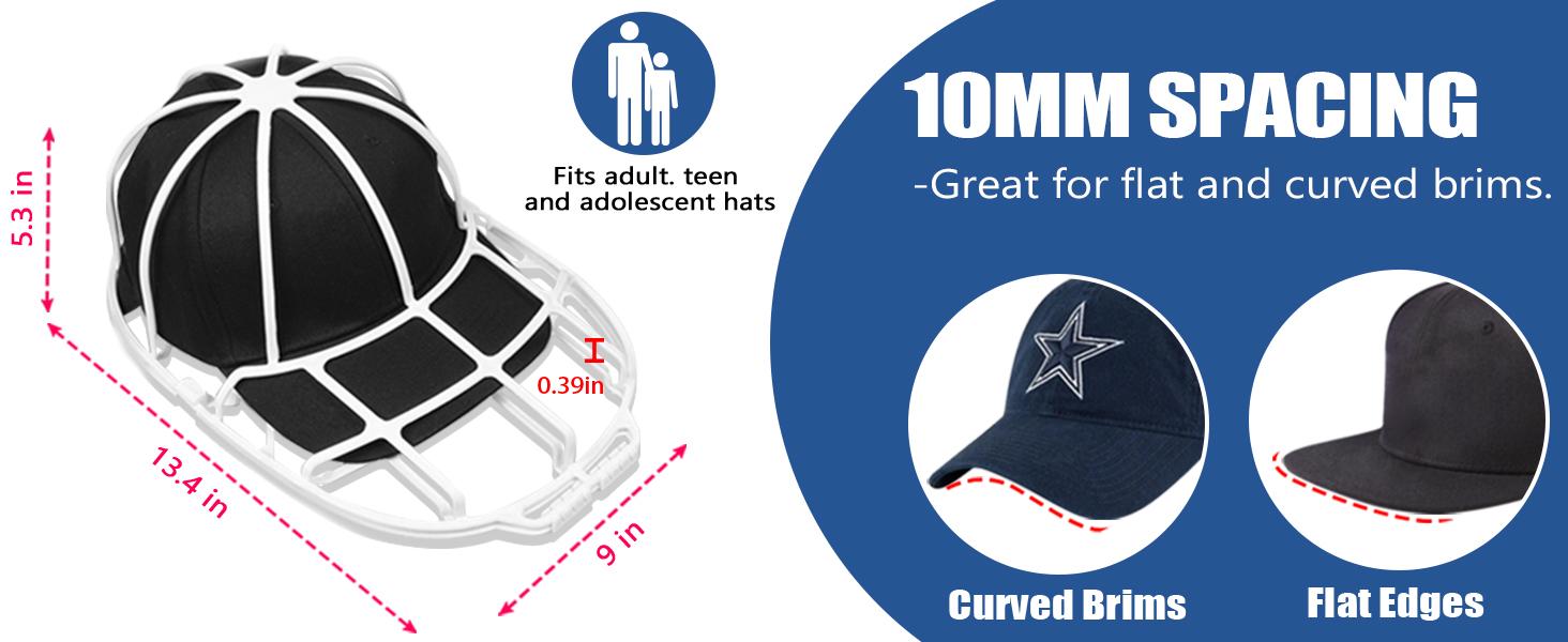 Polypropylene Hat Washer Cage with Adjustable Shaper, 1 Pack White Free Gift Mesh Bag, Laundry Accessory Zipper Organizer for Adult Caps, Hat Cleaning Protection in Washer/Dishwasher, Christmas Gift Option Polypropylene Hat Washer Cage with Adjustable Shaper, 1 Pack White Free Gift Mesh Bag, Laundry Accessory Zipper Organizer for Adult Caps, Hat Cleaning Protection in Washer/Dishwasher, Christmas Gift Option