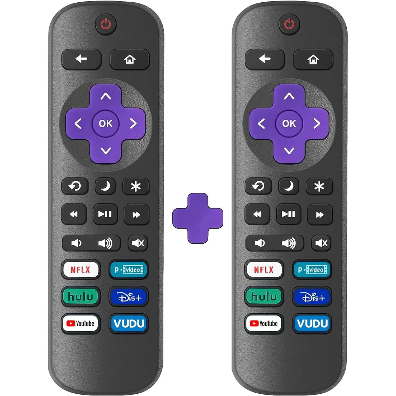 2 Pack  Remote Control Only for  TV, Compatible with  /Hisense /Onn  Series  TVs (Not for  Stick, Box or Speaker)