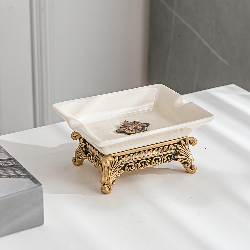 Light Luxury Minimalist Ceramic Ice Crack Pattern Creative Press-Type Hotel Home Bathroom Shower Gel Hand Soap Bottle Toothbrush Holder and Single Bath Accessory Set Bathroom Organizer