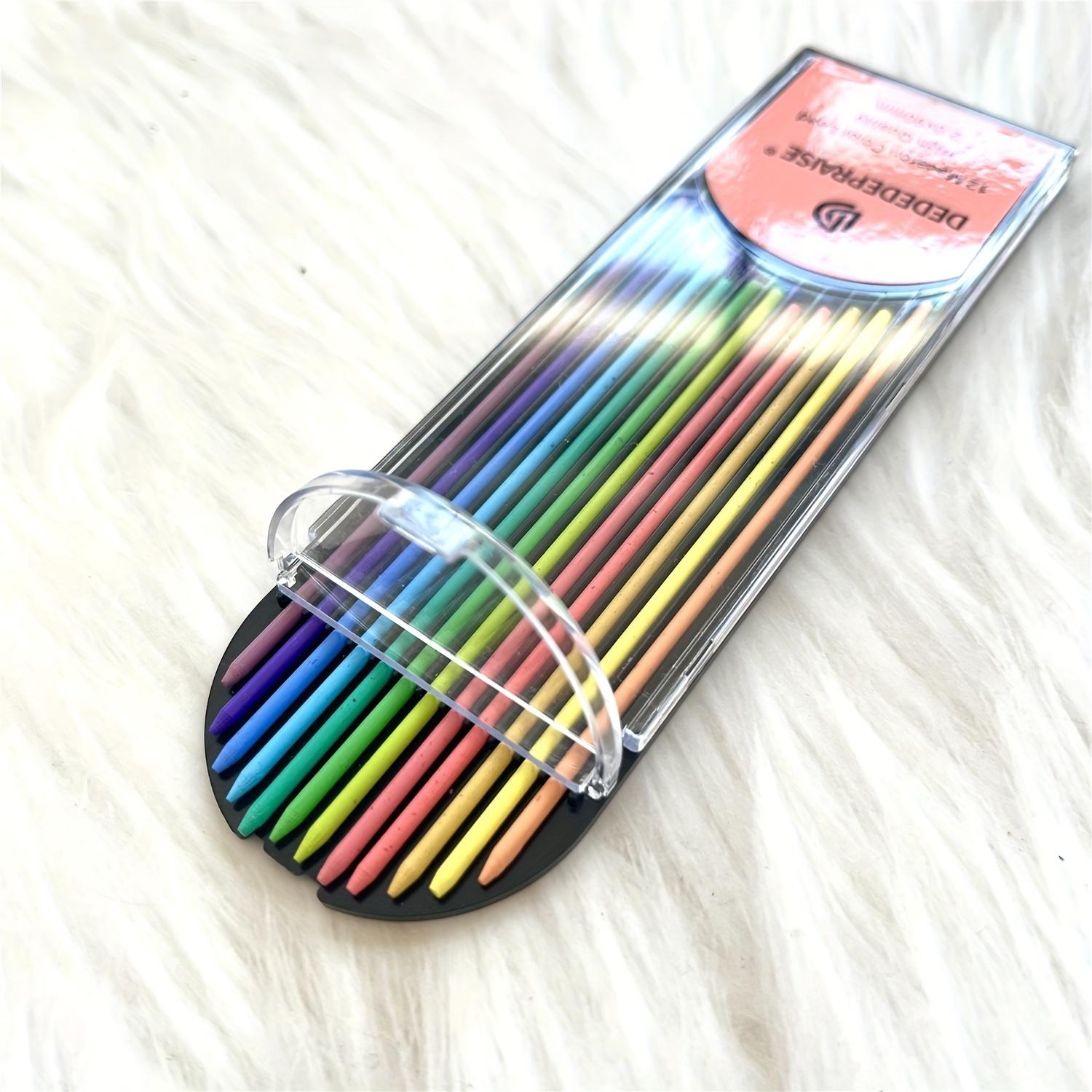 [Colored Lead Refills] Dededepraise 12/24 color 2.0mm lead.Standard,portrait,macaron,retro colored lead.Uniquely Colored Lead Refills.2.0mm lead Portable Packaging