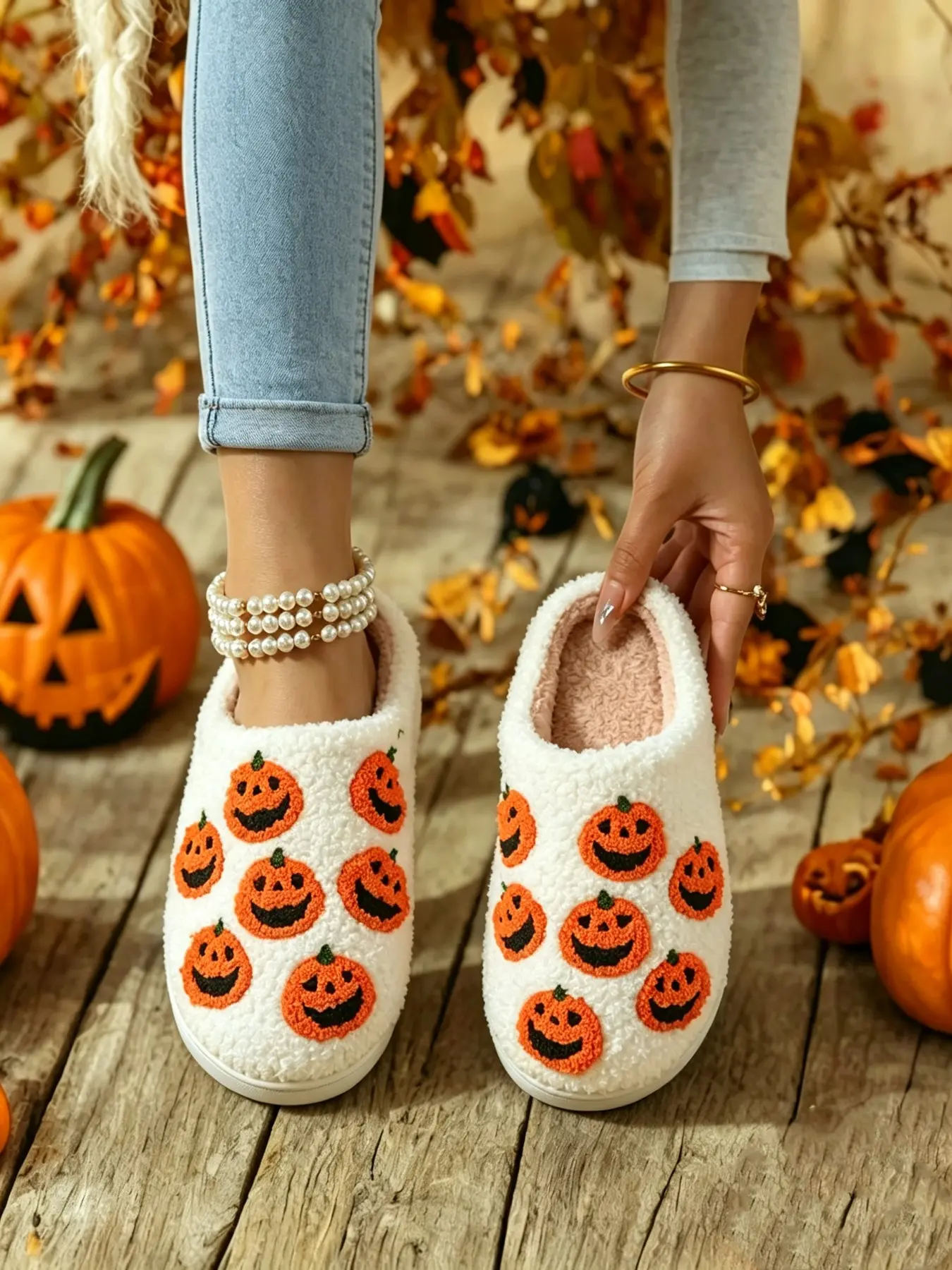 Multiple white pumpkins