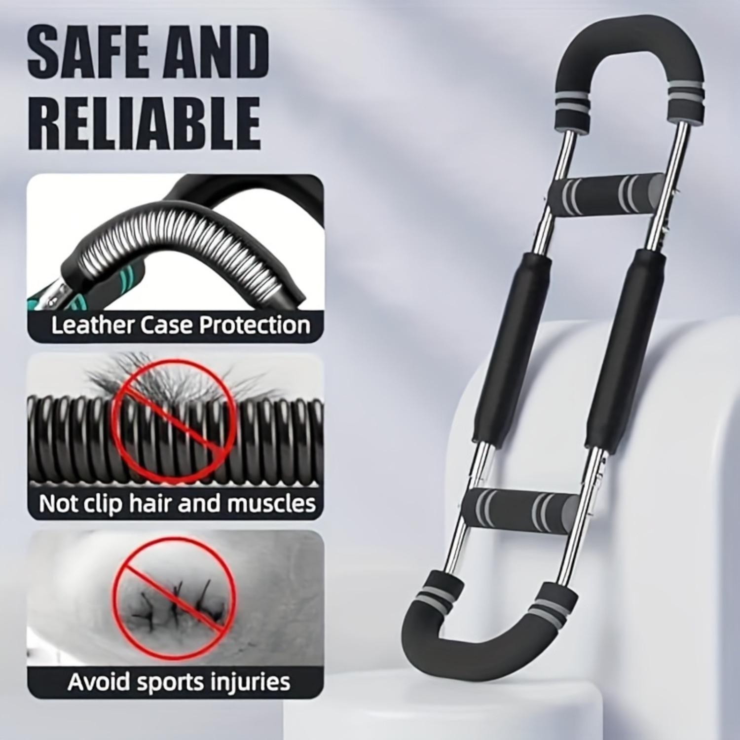 Adjustable Spring Resistance Chest Expander, Portable Upper Arm Strength Training Equipment, Home Gym Fitness Gear, Blue/, Ergonomic Grip