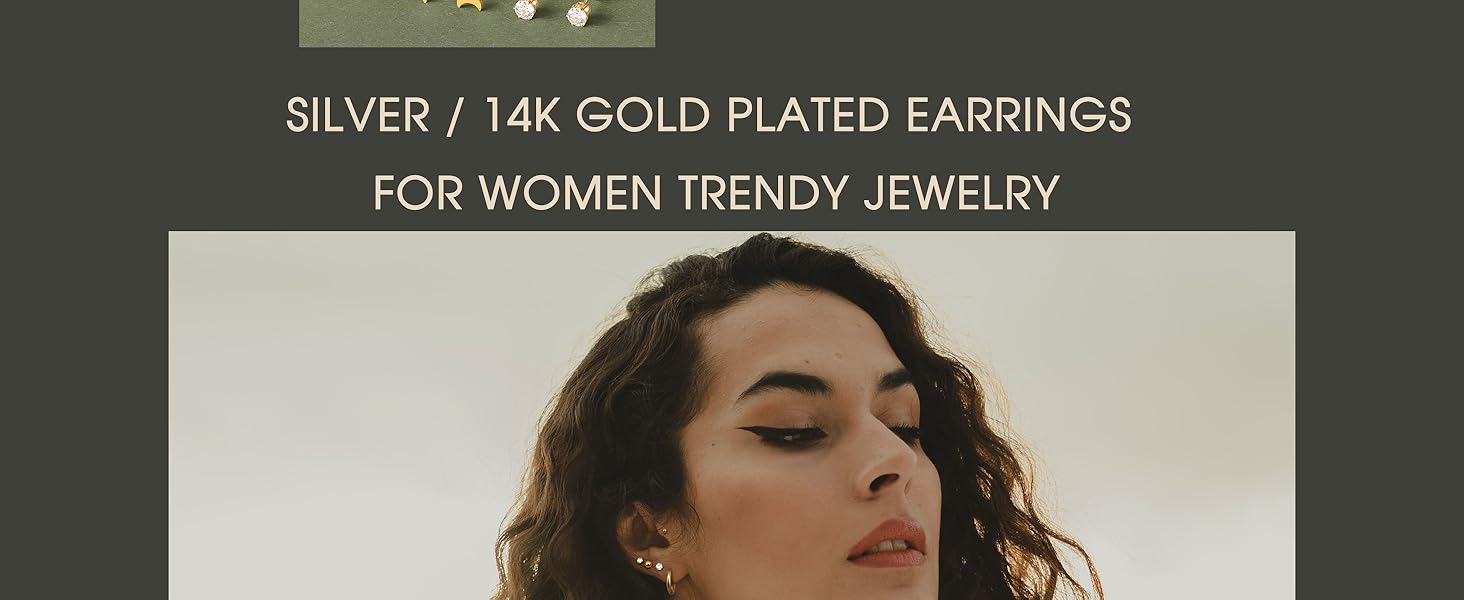 LOLIAS 15Pairs Hypoallergenic Surgical Steel Earrings for Sensitive Ears -14K Gold Plated Flat Back Earrings for Men- Small Stainless Steel Thick Stud Hoop Earring Set-Gold Flatback Cartilage Earring 20G LOLIAS 15Pairs Hypoallergenic Surgical Steel Earrings for Sensitive Ears -14K Gold Plated Flat Back Earrings for Men- Small Stainless Steel Thick Stud Hoop Earring Set-Gold Flatback Cartilage Earring 20G