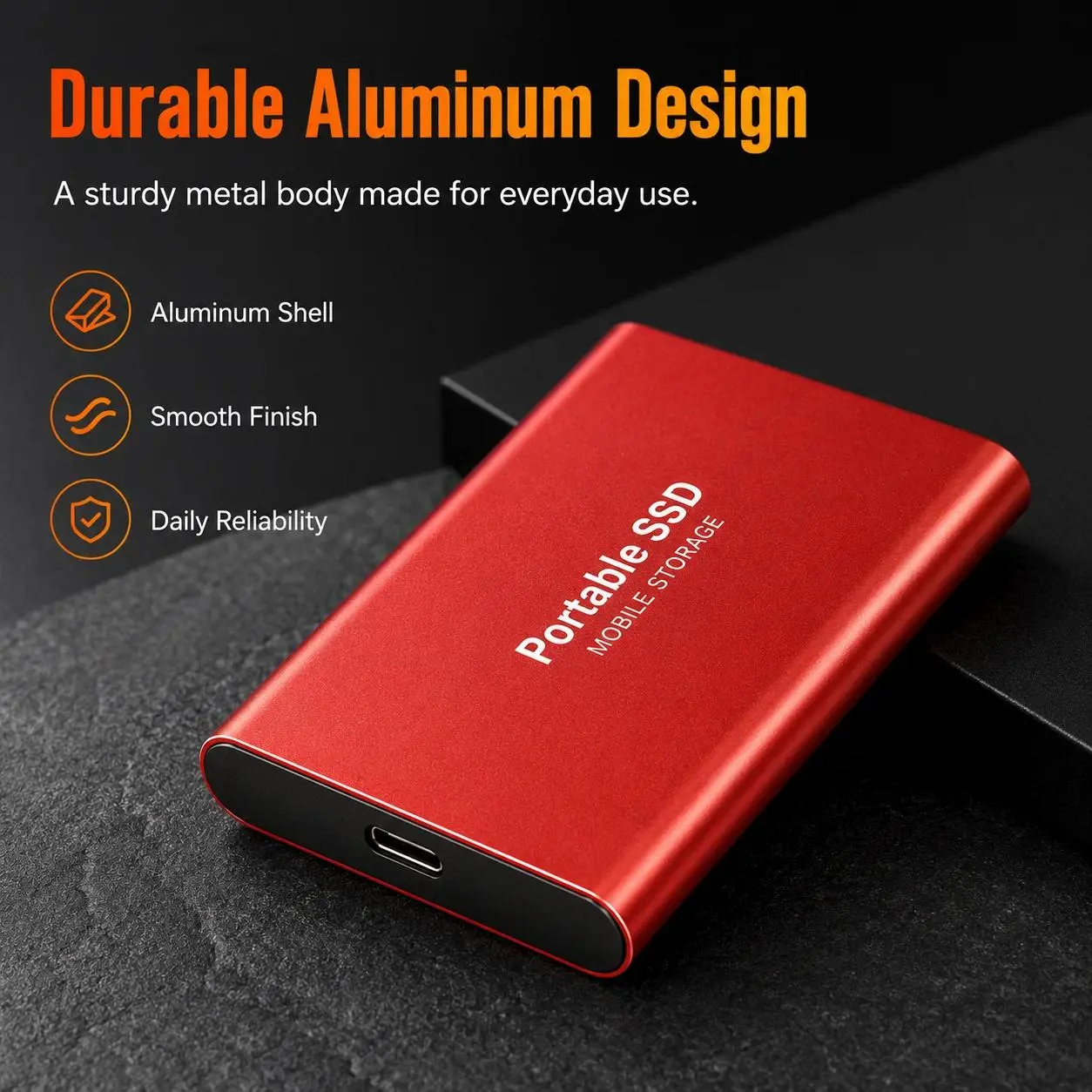 high-speed external Portable   SSD Hard Disk USB Type-C  Storage for Laptop/Mac/PC  hard drive relay tester tool